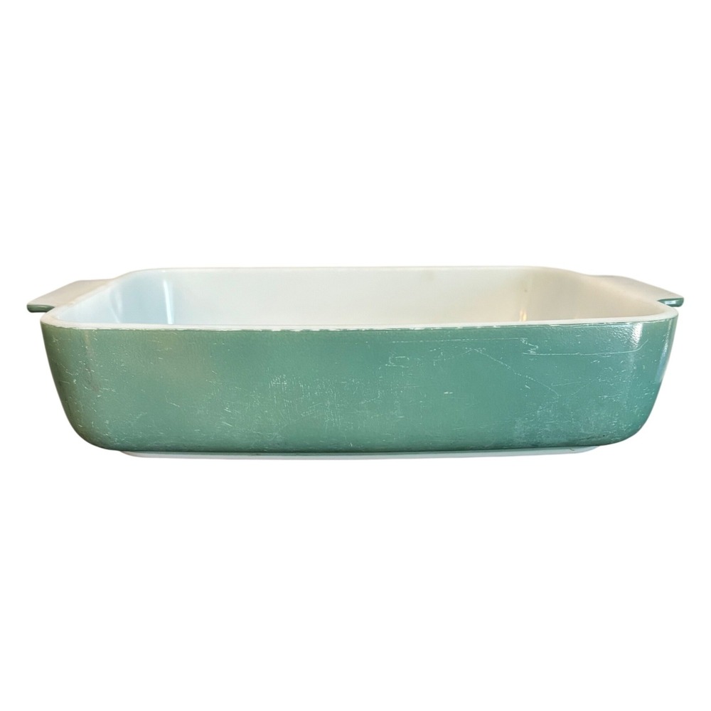 Vintage PYREX | 1953 Promo HEINZ | 507B | Seafoam Green Casserole‎ Dish | 9x7